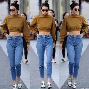 Brand new (w/o tags) Topshop moto mom jeans